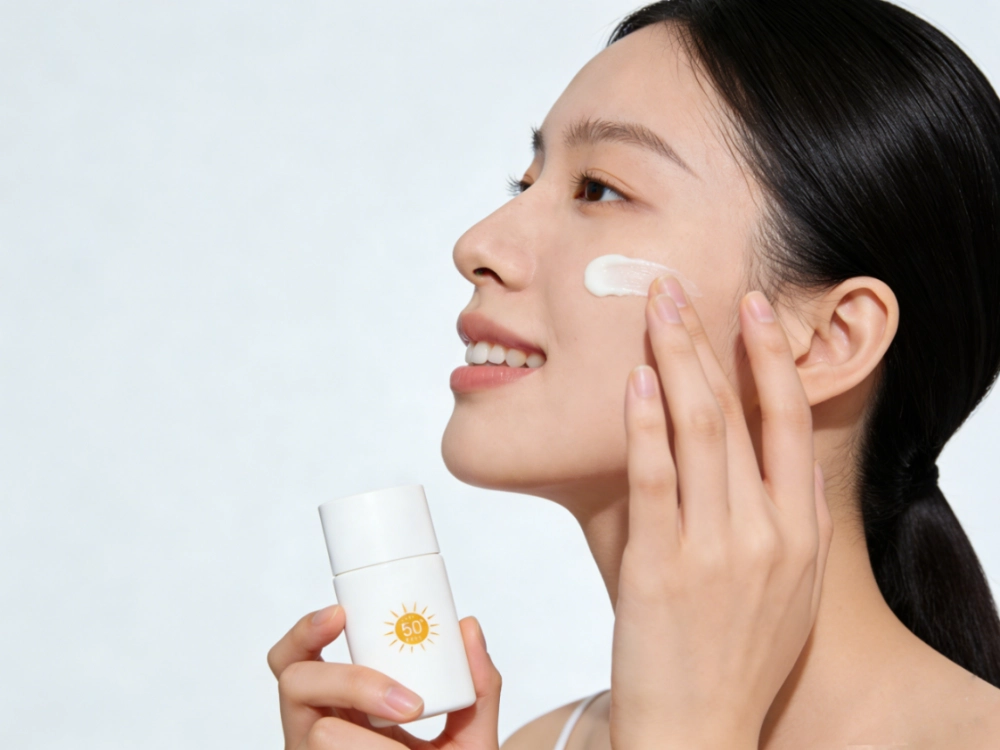 सेरामाइड और नियासिनमाइड युक्त सनस्क्रीन Sunscreen with ceramides and niacinamide